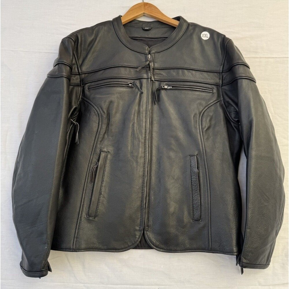 First MFG The Maiden Women's Leather Motorcycle Jacket Black XXL New No Tags